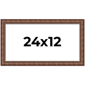 PosterPalooza | 24x12 Modern Bamboo Picture Frame, UV Acrylic, 5 Finishes - 1 of 4