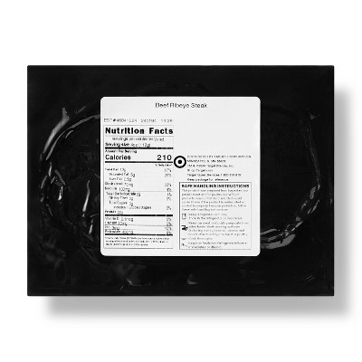 Fresh Beef Ribeye Boneless Steak Raw - 0.6-1.95lbs - price per lbs - Good & Gather™