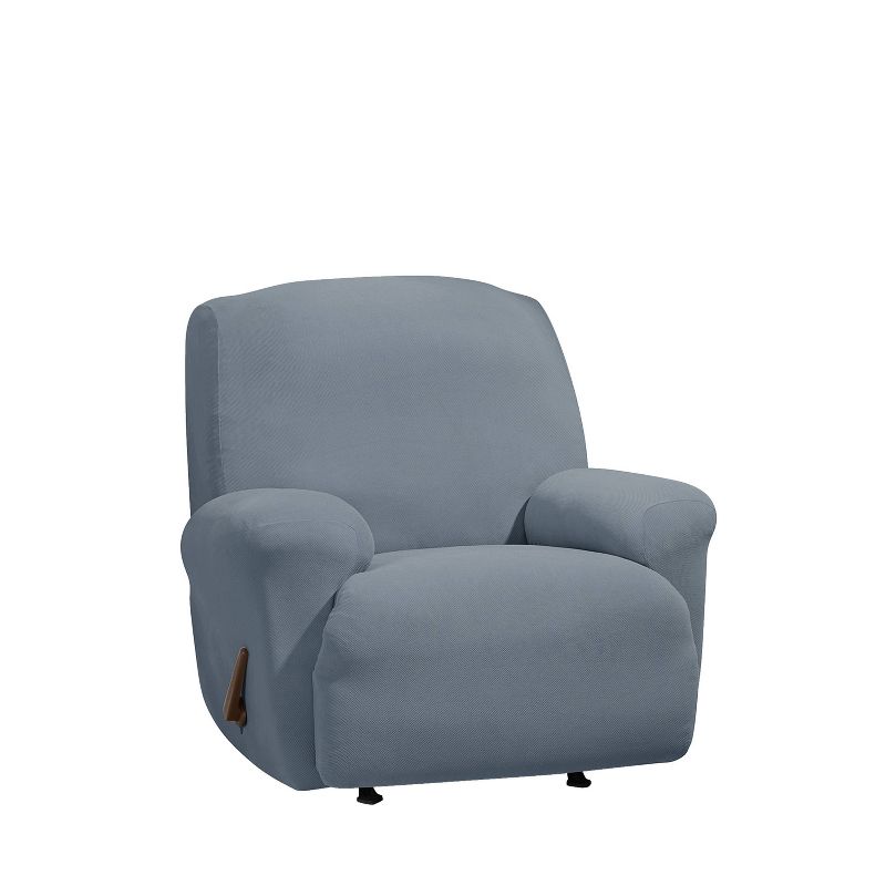 Stretch Morgan Recliner Slipcover Storm Blue - Sure Fit, 2 of 3