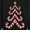 Boys' - Instant Message - Christmas Candy Cane Tree Long Sleeve Graphic T-Shirt - 2 of 4
