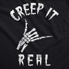 Mens Creep It Real T Shirt Funny Skeleton Halloween Shaka Tee - Crazy Dog Men's T Shirt - 2 of 4