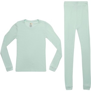 Just Love Girls Solid Pajama Sets - Snug Fitting Ribbed PJ Tops & Bottoms for Girls - 1 of 1