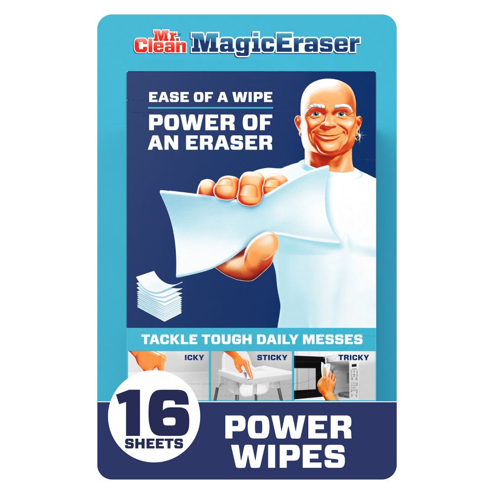 UPC 037000906186 product image for Mr. Clean Magic Eraser Power Wipes - 16ct | upcitemdb.com