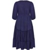 Women's Plus Size Cabana Dress - navy | CITY CHIC - 4 of 4