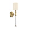 Savoy House Fremont 1 - Light Wall Light in  Warm Brass - 3 of 4