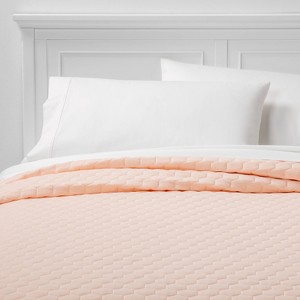 Twin/Twin XL Jersey Quilt Blush Peach - Room Essentials , Blush Pink