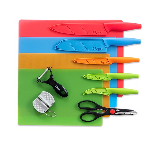 Ozeri 17-piece Stainless Steel Knife and Cutting Mat Set, Elite Chef - image 1 of 4