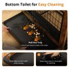 GOTGELIF Multi-Functional Dog Crate & Table Ideal for Small to Medium Dogs Brown - 4 of 4