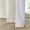 DSVIMOY Curtain Panels, 2pcs Tonal Printed Faux Silk Total Blackout Curtain Panel Pair for Living Room, Bedroom, Ivory, 84"*50"*0.13" - 4 of 4