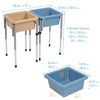 ECR4Kids 2-Station Sand and Water Adjustable Play Table, 1 - 2 of 4