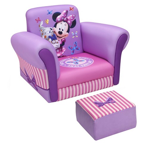 Upholstered Chair With Ottoman Disney Minnie Mouse Delta