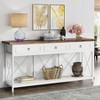 Tribesigns 70.86" Console Table with 3 Drawers and Storage Shelf - 2 of 4