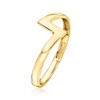 Ross-Simons 10kt Yellow Gold Zigzag Ring Size 9 - 3 of 4