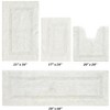 Lux Premium 100% Cotton Tufted Solid Reversible 4 Piece Bath Rug Set – Ultra-Soft, Water-Absorbent, Durable, Machine Washable Bathroom Rug - 2 of 4