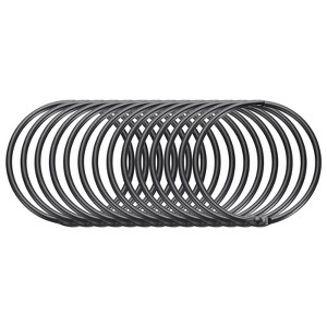 Unique Bargains Iron Round Snap Durable Smooth Glide Shower Curtain Ring 14 Pcs - 1 of 4