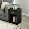 HOMLUX Modern End Table Nightstand Storage Drawer Display Shelf Beside Bedroom - 4 of 4