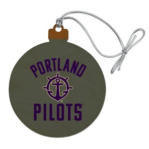 Portland Pilot Wood Christmas Tree Holiday Ornament - 1 of 4