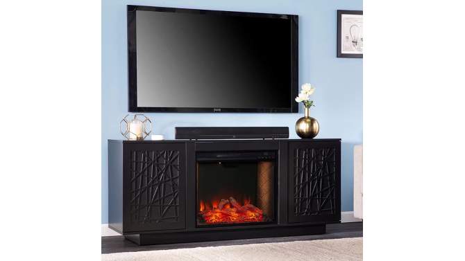 Flonsland Smart Fireplace with Media Storage - Aiden Lane, 2 of 12, play video