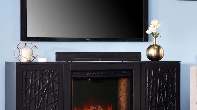 Flonsland Smart Fireplace with Media Storage - Aiden Lane, 2 of 12, play video