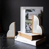 Set of 2 Cloud Bookends White Wood & MDF by Foreside Home & Garden - image 2 of 4