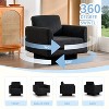 Whisen Modern Swivel Accent Chair with Thick Cushion - 2 of 4