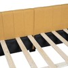 Sapphtopaz Upholstered Daybed with Linen Fabric Bed Frame with Striped Arm and Slats Support for Apartment, Bedroom - 4 of 4