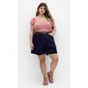 Women's Plus Size Cute Gingham Top - red | CITY CHIC - 2 of 4