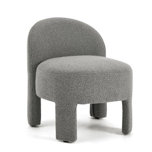 NicBex Loop Yarn Accent Chair,Upholstered Living Room Chairs with Mid-Height Curved Back,Modern Armless Chair,Accent Chairs for Living Room - 1 of 4