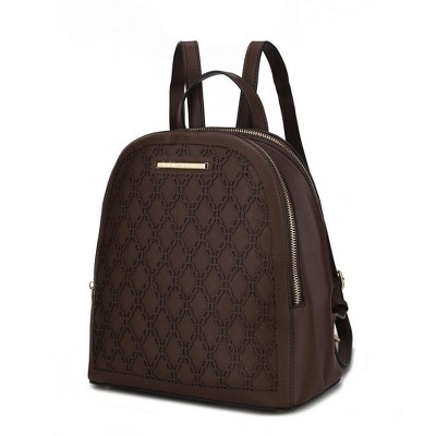 MKF Collection Sloane Vegan Leather Multi compartment Backpack by Mia K
