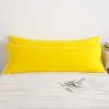 2 Pack Brushed Microfiber Body Pillowcases, Super Soft Body Pillow Cover with Envelope Closure - NTBAY - 4 of 4