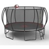 HFYee 8/12/14FT Starter Trampoline Kit Soft Basketball Board & Inflator for Ages 4+ Blue Safety Net - 3 of 4