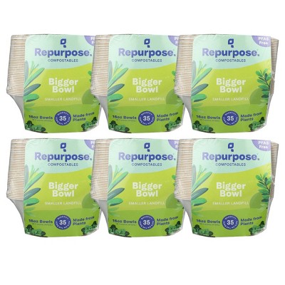 Repurpose Compostable Bowl 16 oz. - Case of 6/35 ct