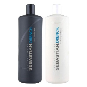 Sebastian Drench Moisturizing Shampoo & Conditioner (33.8 oz XXL LITER DUO SET KIT) | Intense Nourishing Formula | Rehydrates Hair - 1 of 4