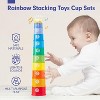 Stacking Cups Toy, Montessori Learning Set for Toddlers Ages 1-3 - 2 of 4