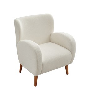 Christopher Knight Home Almador Modern Fabric Wingback  Accent Chair - 1 of 4