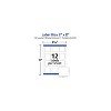 Avery Laser/Inkjet Multipurpose Label 2" x 2" White 12 Labels/Sheet 8 Sheets/Pack (64510) - 2 of 4