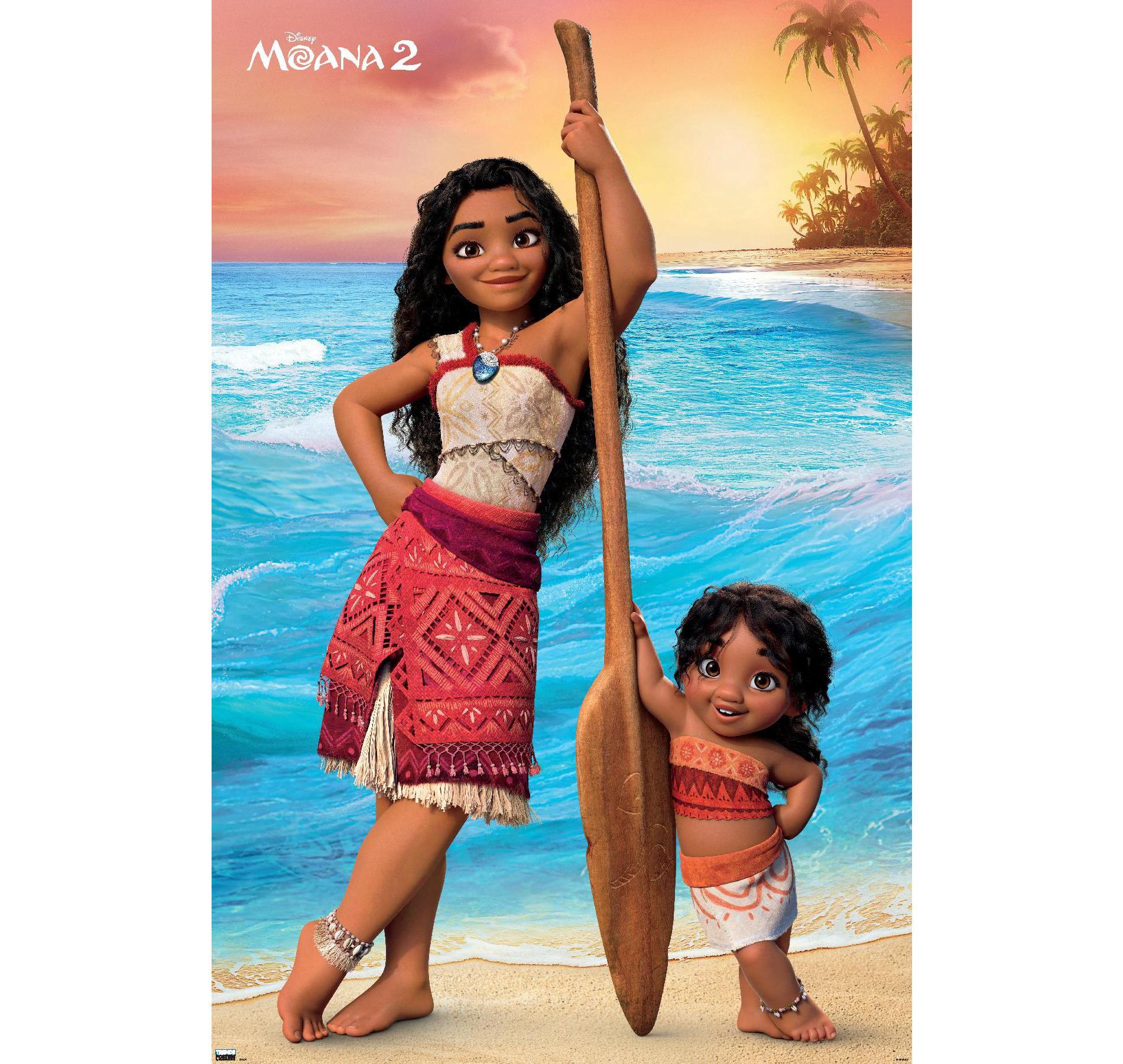 Trends International Disney Moana 2 - Moana and Simea Unframed Wall Poster Prints
