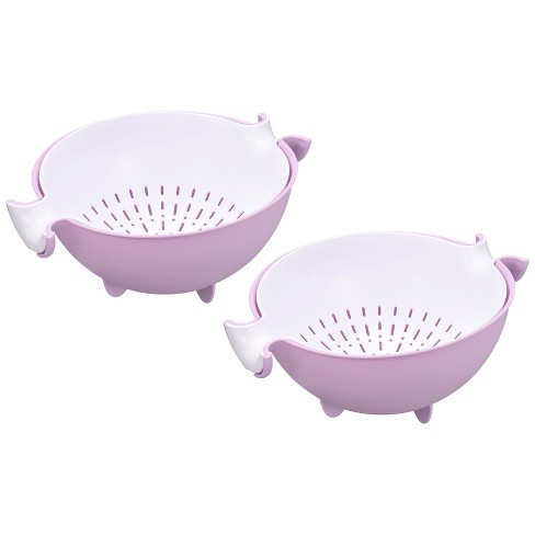 Unique Bargains Kitchen Strainer Colander Sets With Dual Handles ...