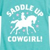 Girls' - Instant Message - Saddle Up Cowgirl Fitted Short Sleeve Graphic T-Shirt - 2 of 4