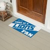 Evergreen Home of a Fan Detroit Lions 28" x 16" Woven PVC Indoor Outdoor Doormat, Home of a Fan - 4 of 4