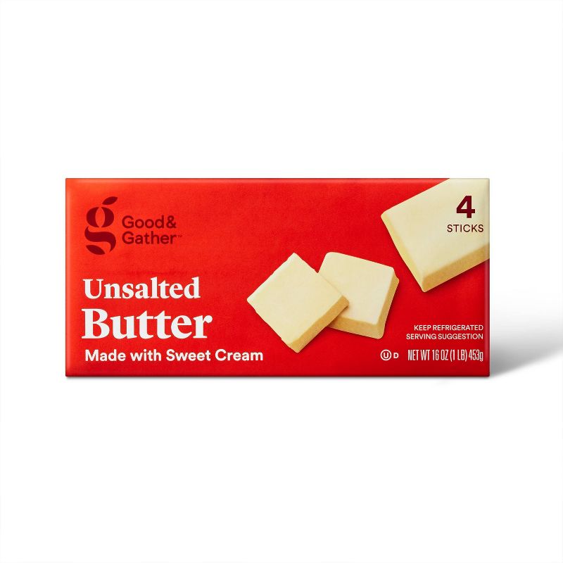 Unsalted Butter - 1lb - Good &#38; Gather&#8482;, 1 of 7