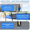 SereneLife 10ft Pumpkin Recreational Trampoline with Inner Safety Net Enclosure SLTRMPK10BL - Blue - 4 of 4