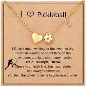 Sports Theme Necklace 4 Ball Designs Adjustable 16+3 Inch Christmas Gift - 1 of 4