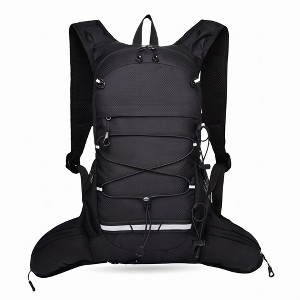 Alilang Outdoor Hiking Backpack with Bungee Cord Front Pocket Side