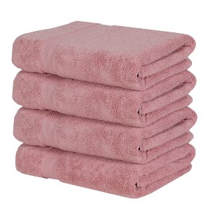 Splash Ultra-Soft Zero Twist 100% Ring Spun Cotton Bath Towel Set - Reversible, 550 GSM, Breathable, Lightweight, Highly Absorbent Towels for Bathroom - 1 of 4