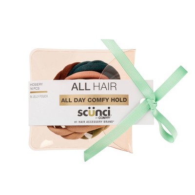 scünci Hosiery Ponytailers in Pouch - 16pk