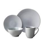 16pc Ceramic Heirloom Dinnerware Set Gray - Fortessa Tableware Solutions