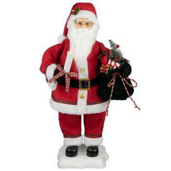 Northlight 24-Inch Animated Santa Claus with Lighted Candle Musical Christmas Figure