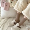 Anna-Kaci Women's 3-Pair Fuzzy Crew Sock Set with Cute Embroidery US 5–10 - 3 of 4