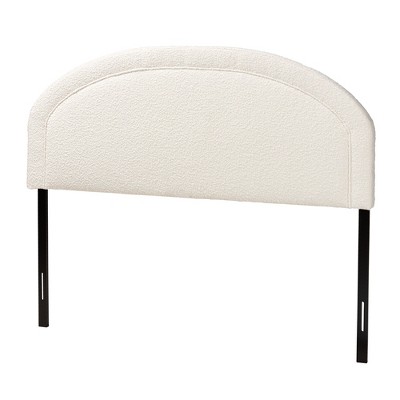 Cream Boucle Upholstered Queen Tufted Headboard